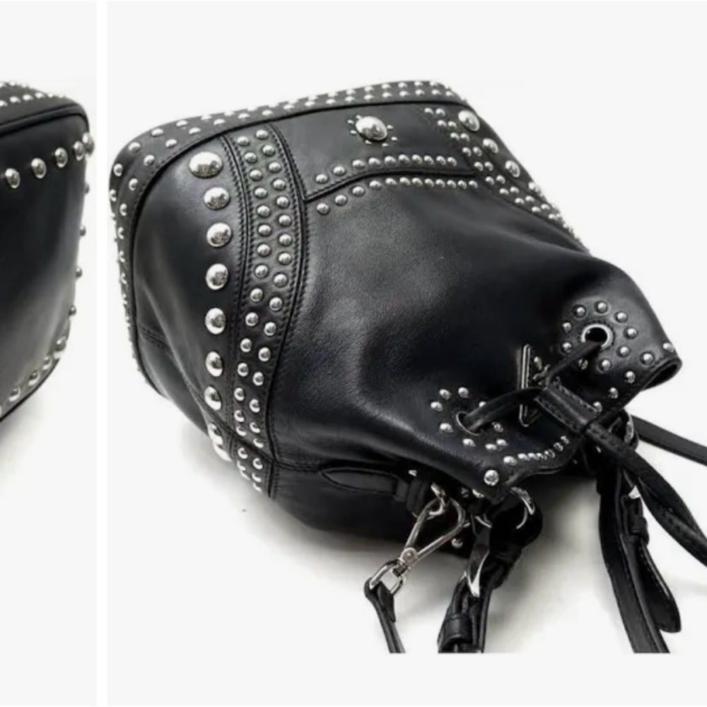 Prada Studded Calf Bucket Bag - Picture 11 of 16